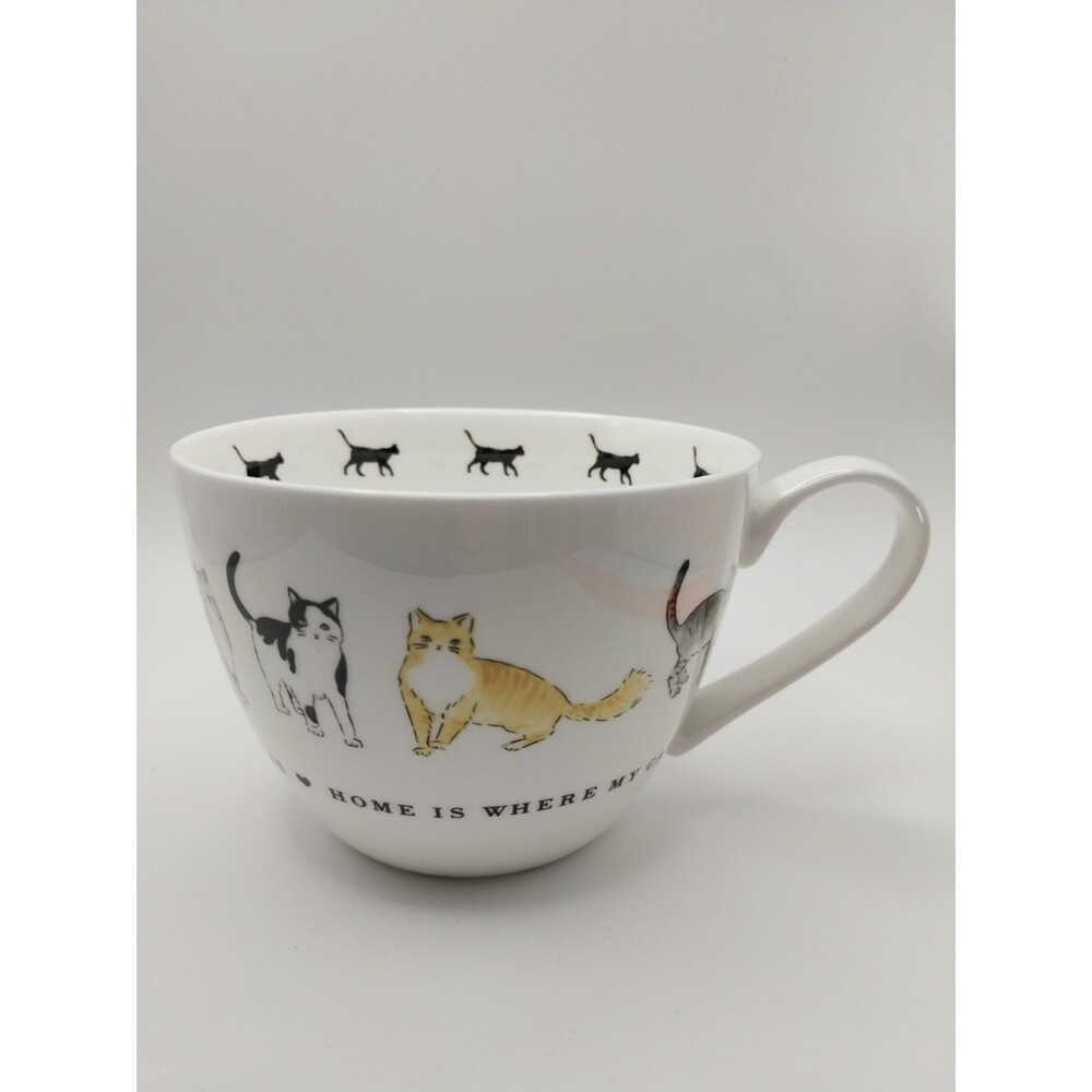 HOME IS WHERE MY CAT IS - Portobello By  Design Cat Mug